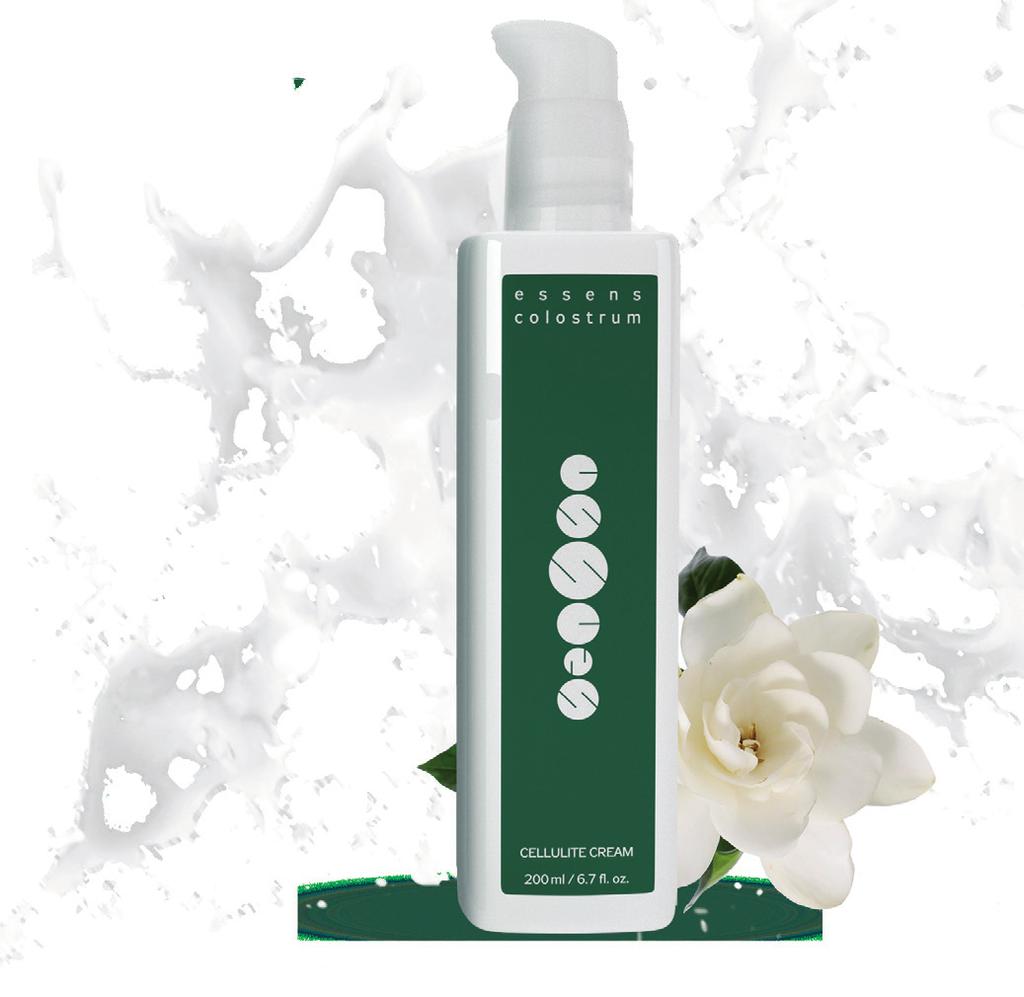 BESTSELLER ESSENS Colostrum Cellulite Cream cena 200 ml 220 Kč ESSENS Colostrum Nourishing Body Cream arganový olej zpomaluje proces stárnutí buněk