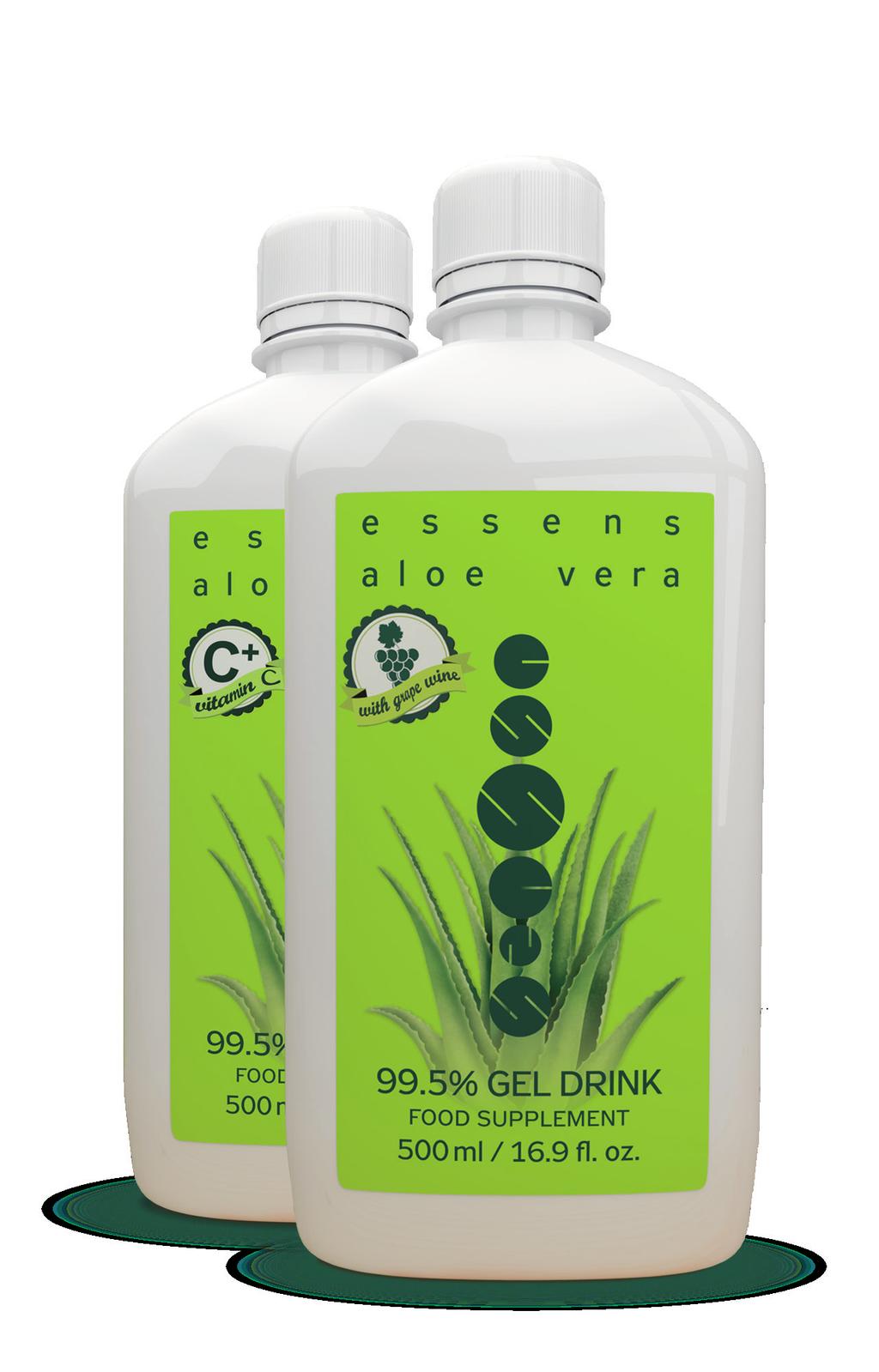 ESSENS Aloe Vera Gel Drink obsahuje bezkonkurenčních 99,5 % aloe vera.