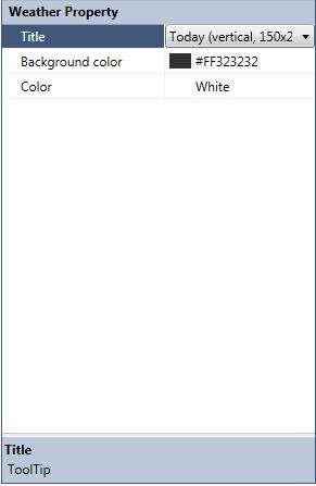 4. Dvojím kliknutím na widget otevřete nabídku