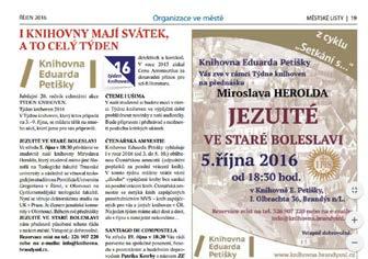 Dagmar Císařová Městské listy pravidelné uveřejňování článků o činnosti knihovny Pracovník: Michaela