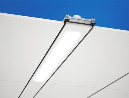 Panel Ecophon Line Lp Řez - Ecophon Line Lp Systém Ecophon Focus Line Lp s Ecophon Line Svítidlo Ecophon Line
