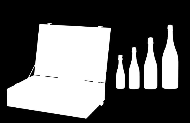 61 Franciacorta Rosé a Brut Dřevěný box s lahvemi