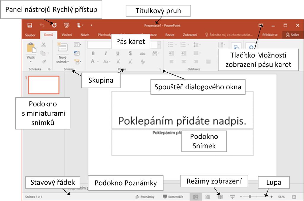 Kapitola 1: Seznámení 8 Šablona Animace Přechod Vlastní prezentace Zvuk Firma Encián Změnou motivu nezměníme obsah prezentace, pouze její vzhled.