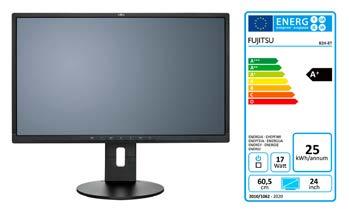 Datasheet FUJITSU Monitor B24-8 TS Pro Monitor s vyspělými technologiemi: 23,8 (60,5 cm), širokoúhlé zobrazení Nejlepší ergonomická a energeticky úsporná řešení pro kancelářské aplikace Monitor
