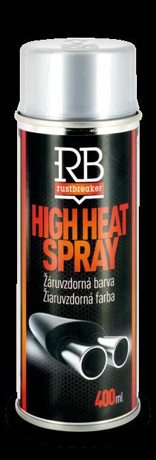 stříbrný HIGH HEAT SPRAY Žáruvzdorná barva Emailový žaruvzdorný rychleschnoucí lak, vysoce