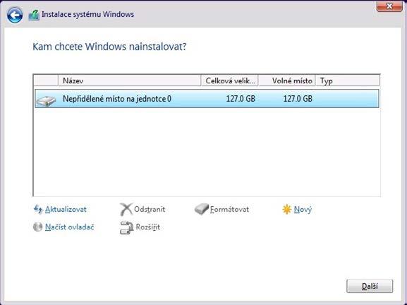 zobrazí chybová zpráva. Systém Windows lze upgradovat pouze tehdy, spustíte-li instalační program v rámci systému.