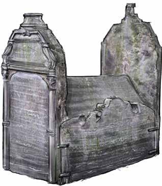 Tumba náhrobek Starý židovský hřbitov na Žižkově; v pozadí Žižkovský TV vysílač Jedna z forem pohřbívání, která se objevuje na Starém židovském hřbitově a také na dalších židovských hřbitovech v