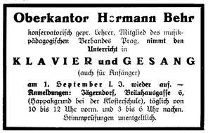 L é t a 1 8 5 0 1 9 4 5 povolení k provozování hudebního vyučování, což znamenalo především výuku hry na nástroje.