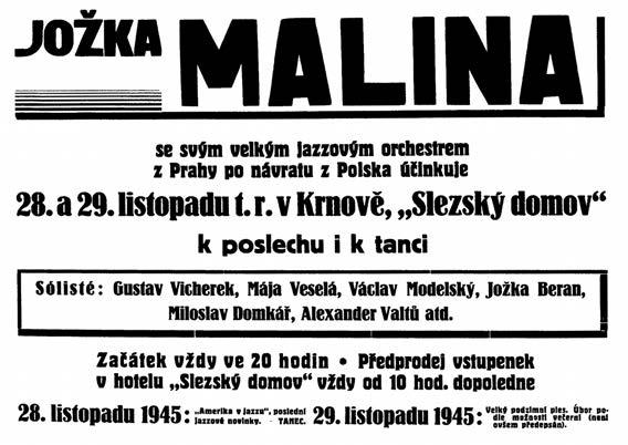 L é t a 1 9 4 5-1 9 5 2 Např. bylo zapotřebí sepsat zkonfiskovaný německý majetek kulturní povahy, konkrétně v hudební oblasti hudební nástroje, a mít dozor nad jeho přidělením (19. 9. 1945).