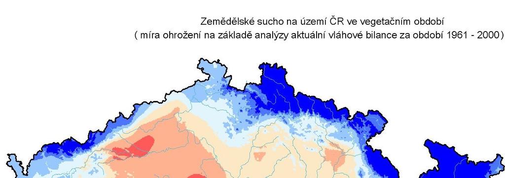 Zemědělské sucho na území ČR ve
