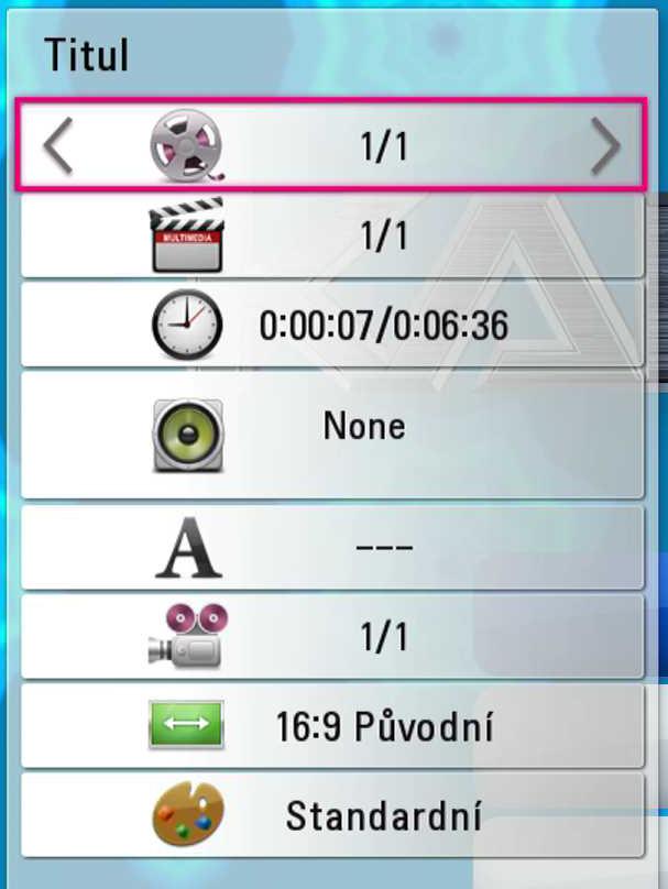 Ovládání 45 Zobrazení na obrazovce (OSD) Můžete zobrazit nebo nastavit různé informace a nastavení týkající se obsahu.