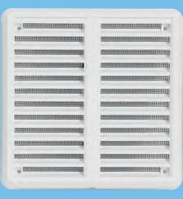 VĚTRACÍ MŘÍŽKY / VENTILATION GRILLES VMKS VĚTRACÍ MŘÍŽKA SE SÍŤOVINOU KRYTKA STAVITELNÁ VENTILATION GRILLE