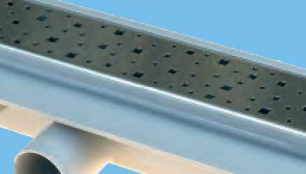 Spre prts: Grid, siphon over, seling ring, dry flp, djustle support, redution 40/50, wterproofing foil 80 100 mm nd plsti hook.