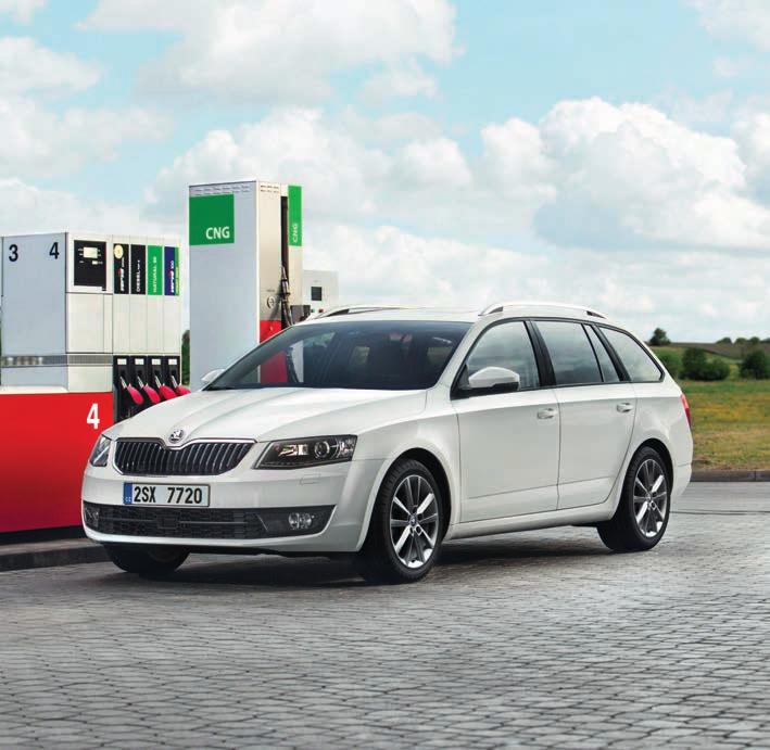 obor téma měsíce Škoda Octavia G-TEC je na první pohled k nerozeznání od běžných modelů populárního českého vozu. Rozdíl poznáte až díky nižší účtence za palivo. stanice.