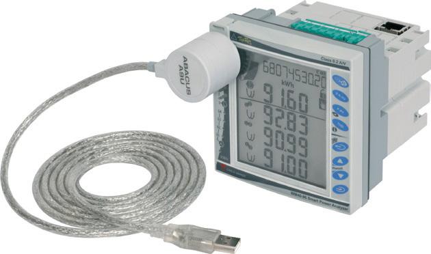 Ethernet, BACnet, Profibus velikost: 96x96mm CD displej s podsvitem vhodný pro připojení k monitoringu spotřeby servisní software UCS zdarma Třífázový modulární analyzátor sítě 3 5 A elektroměr: