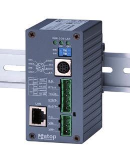 A /422, svorky GW51C-MAXI KOMUIKAČÍ DATOVÝ PŘEVODÍK port 1: 10/100 Mbps Ethernet port 2: /RS422/R32 TCP