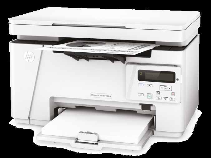 HP LaserJet Pro MFP M26nw 3 499,- 3 199,- * Multifunkční tiskárna s bohatými možnostmi připojení Tisk, skenování a