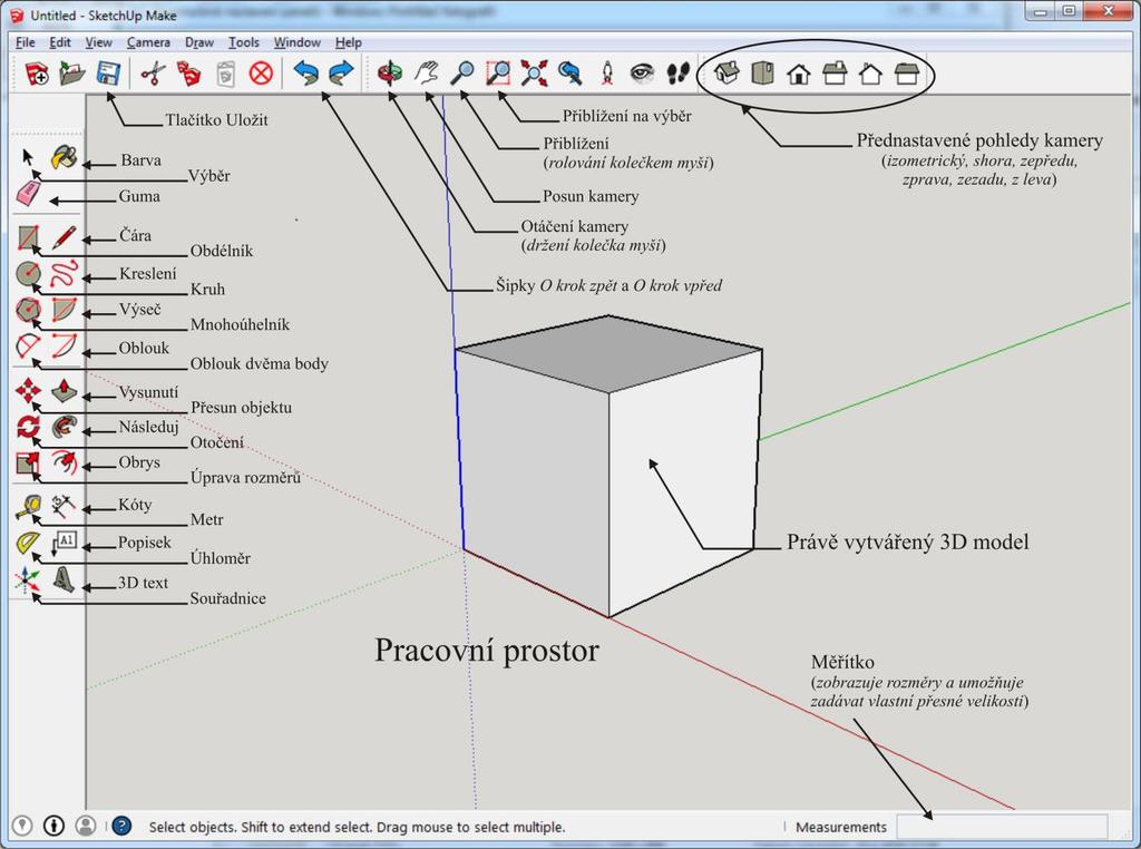 3 STRUKTURA KURZU E-kurz 3D modelování je rozdělen do 3 logických bloků. První tematický blok je určen především pro učitele.