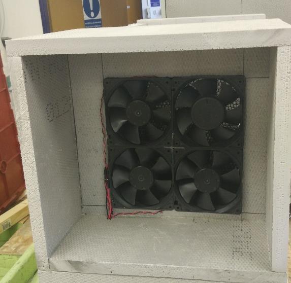 Po prvotním experimentování jsme zjistili že ventilátory