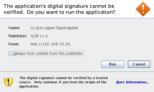 údajů o organizaci dodavatele). K dokončení registrace je rovněž vyžadován elektronický podpis založený na kvalifikovaném certifikátu.