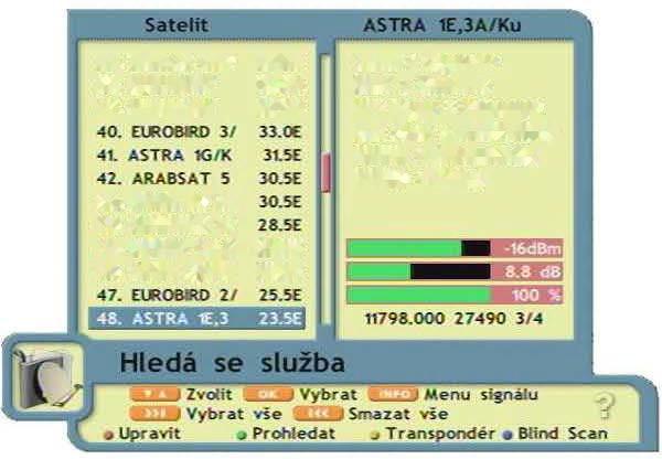 Prvotní zapnutí. 1. Připojte přijímač k síti 220V 2. Při spuštění se objeví výzva k zmáčknutí MENU -více v kapitole o aktualizaci SW 3. Nic neprovádějte, počkejte na spuštění přijímače 4.