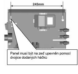 -10-11. MONTÁŽ Postup montáže na zeď VÝSTRAHA: MONTÁŽ PANELU SMĚJÍ PROVÁDĚT POUZE ZKUŠENÍ PRACOVNÍCI. 12. ÚDRŽBA Automatika nevyžaduje žádné servisní nebo údržbové zásahy ze strany zákazníka.