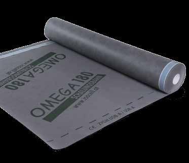 STŘEŠNÍ FÓLIE pro střešní konstrukce (vnější) UDB-A USB-A OMEGA 180 Difuzně otevřená střešní fólie k přímému položení na tepelnou izolaci nebo dřevěné bednění.