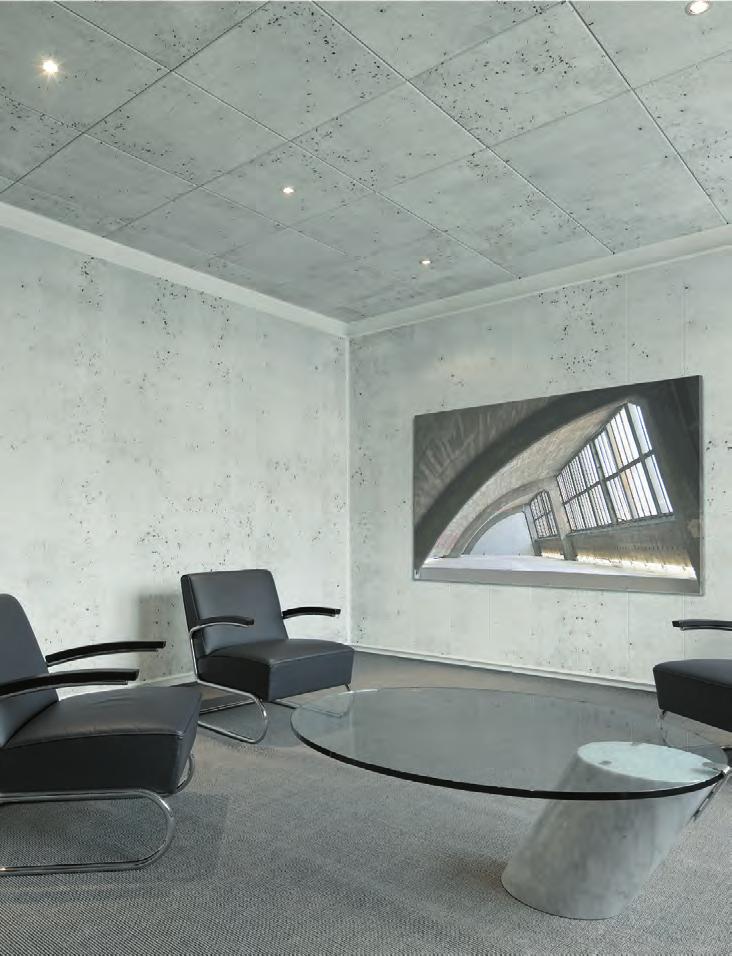 Opus Cool design přátelská akustika Původní beton v zrcadle!