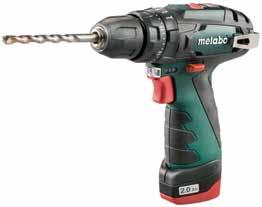 Praktická indikace kapacity na stroji ke kontrole stavu nabití akumulátoru PowerMaxx SB 2 bloky akumulátorů Li-Power (10,8 V/2,0 Ah), nabíječka LC 40 Plus, plastový kufr Obj. číslo 600385500 3.
