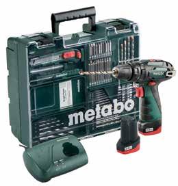 490,-* PowerMaxx SB 0-360 / 0-1.400 /min 17 Nm / 34 Nm 10 mm / 18 mm / 10 mm 1,12 kg Kč 3.012,- Celkový rozsah dodávky Rychloupínací sklíčidlo, spona na opasek Combo Set 10.