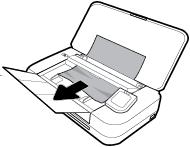 Odstranění uvíznutého papíru ze vstupního zásobníku a výstupního otvoru 1. Odstraňte papír, který není uvízlý, ze vstupního zásobníku nebo výstupního slotu. 2.