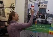 AUTOGRAMIÁDY Veronika Kozelská Fenclová šestinásobná držitelka titulu Jachtař roku, dvanáctá žena z olympijských her v Rio de Janeiru v lodní třídě Laser Radial na expozici Českého svazu jachtingu.