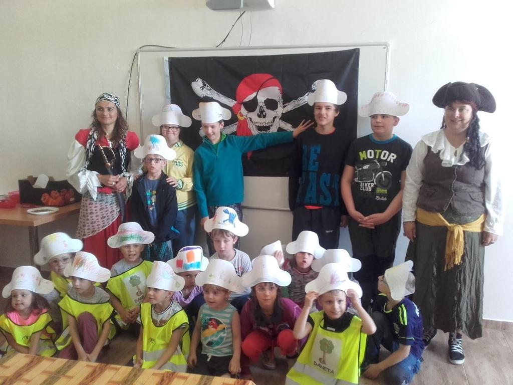 Pirátské dobrodružství Výlet na zámek Sloupno Začátkem června jsme byli na výletě na zámku Sloupno.