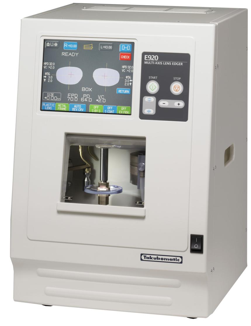 100 mm 4 Brousicí automat E-920 Rozměry (d x š x v): , 50 Hz 450 W / 600 W plochá, V fazeta, sklo, plast, polykarbonát, vysokoindex, trivex min. 16 mm, max.