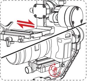 Připojení ovládacího kabelu V případě Canon kamer, připojte microusb kabel ke konektoru, který se nachází u motoru zdvihu, poté připojte druhý konec kabelu ke kameře. Pozor!
