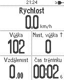 5 Trénink s ROX GPS 7.0 / Jak spustit záznam dat INFORMACE KE SPORTOVNÍM PROFILŮM Zařízení ROX GPS 7.0 má takzvané SPORTOVNÍ PROFILY.