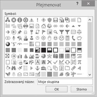 Se standardními skupinami žádné úpravy provádět nelze, není do nich ani možné přidávat nové příkazy. Vytvoření vlastní karty provedete takto: 1.