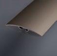 PŘECHODOVÉ PROFILY Přechodový profil vrtaný 60 6,5 mm NOVINKA Hliníkový přechodový profil s otvory na zapuštěné šrouby se používá na ukončení nebo plynulý přechod mezi podlahovými materiály s