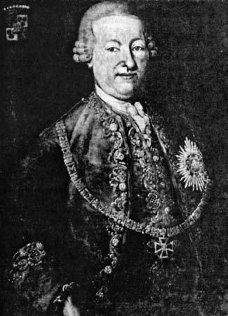56 Šlechtic podnikatelem s Kladskem, odešel roku 1748 ze státní služby a věnoval se hospodaření na svých severočeských panstvích, především dědictví po otci, na panství Sloup.