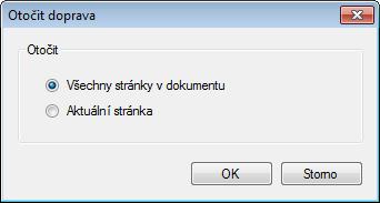 Toho lze využít, pokud je dokument (třeba vzniklý konverzí obrázku), zobrazen pootočený nebo vzhůru nohama.
