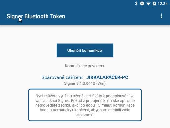 Dialog také umožní v případě potřeby upravit bezpečnostní klíč.