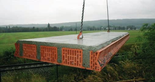 Tyto stropy jsou poměrně variabilní, jdou kombinovat s keramickými trámečkovými stropy HELUZ MIAKO a lze je použít i při členitých půdorysech. Nehodí se však do staveb, které jsou dynamicky namáhány.