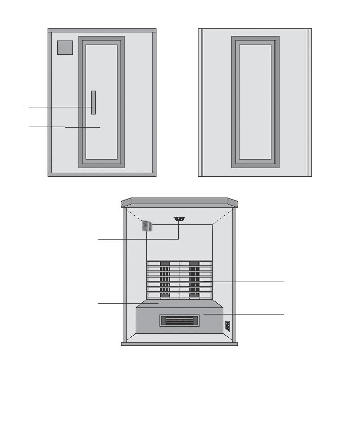 PŘEDSTAVENÍ VÝROBKU Infračervená sauna (infrasauna) je tvořena dřevěnou kabinou, infračervenými topnými tělesy z uhlíkových vláken a ovládacím systémem.