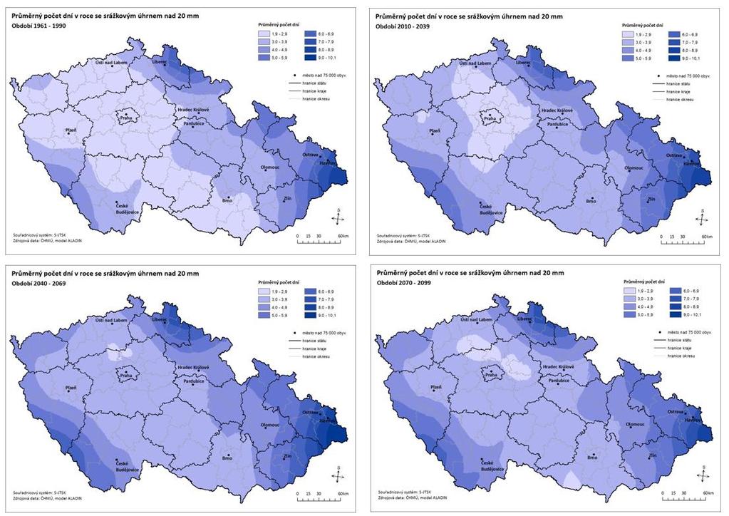 Počet Komplexní studie dopadů, zranitelnosti a zdrojů rizik souvisejících se změnou klimatu v ČR 4.11
