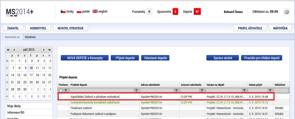 zobrazením checkboxu na záznamu