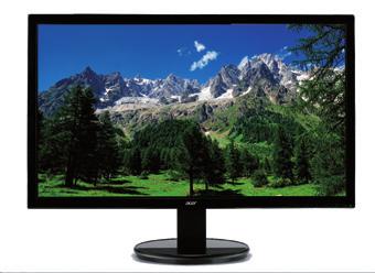 255338 LED monitor ACER LCD K242HLbd, 61cm (24 ) LCD, LED LED monitor černý FHD (1920 1080)