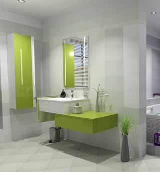 San remo AKCE % San Remo x0 je série s reliéfním povrchem imitujícím textil. Různé barevné kombinace nabízejí možnost vytvořit jedičný interiér ve vaší koupelně.