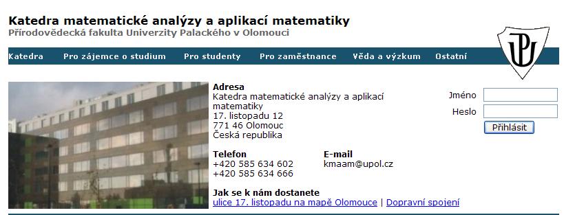 SP APLIKOVANÁ MATEMATIKA Bakalářské Navazující magisterské Aplikovaná statistika Matematika