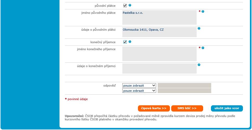 po max. 35 znacích). V poli musí být uvedeny minimálně tři znaky, na první pozici nesmí být uveden speciální znak (jiný, než číslo nebo písmeno).