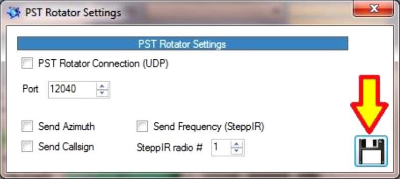 Podpora PST rotátoru Zvolte položku "Outbound" (odchozí) z menu "Settings" pro přístup k menu "PSTRotator". Vyberte číslo portu, které odpovídá portu UDP nastavenému v nástroji PSTRotator.